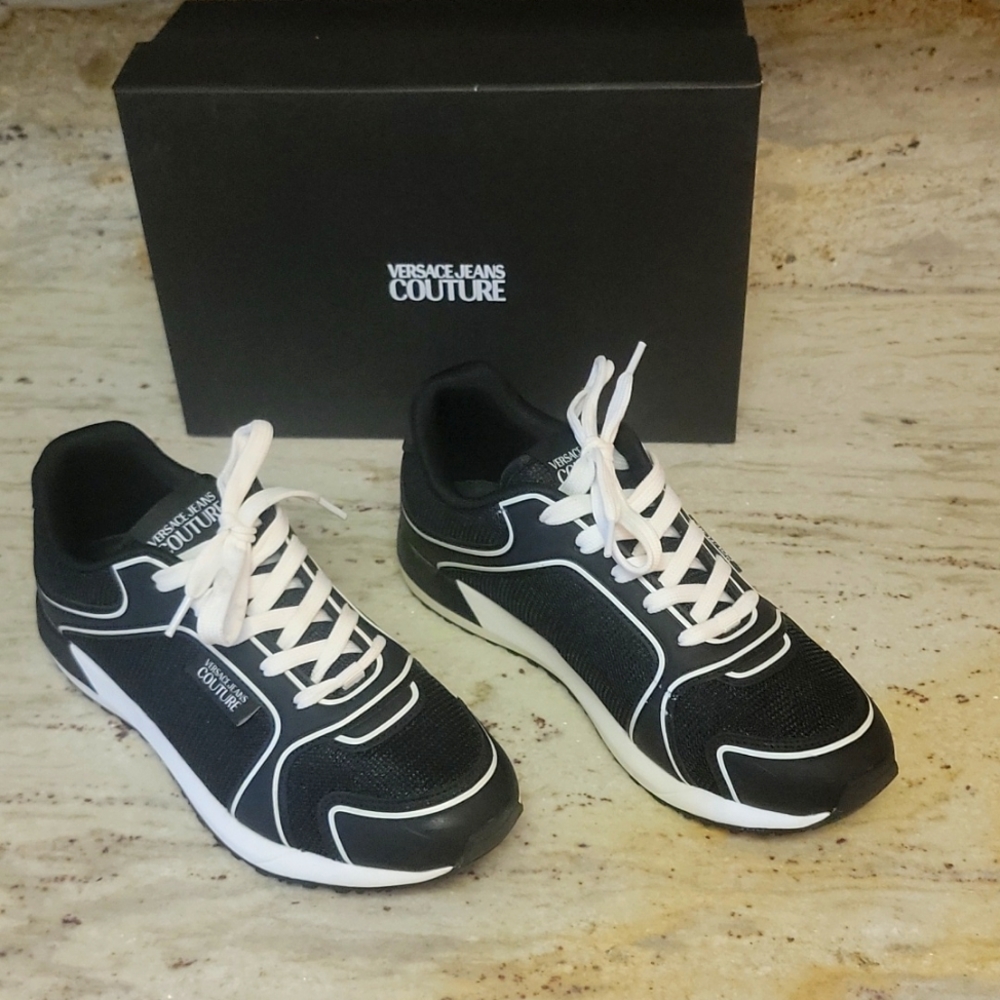 VERSACE JEANS COUTURE black sneakers size 41